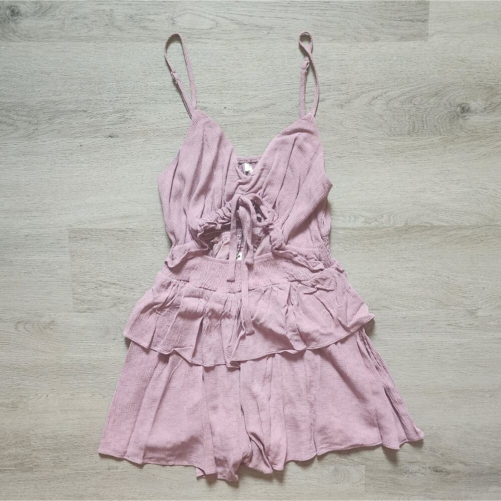 NWT Mustard Seed Women's Boutique Clothing Sleeveless Purple Romper Small S